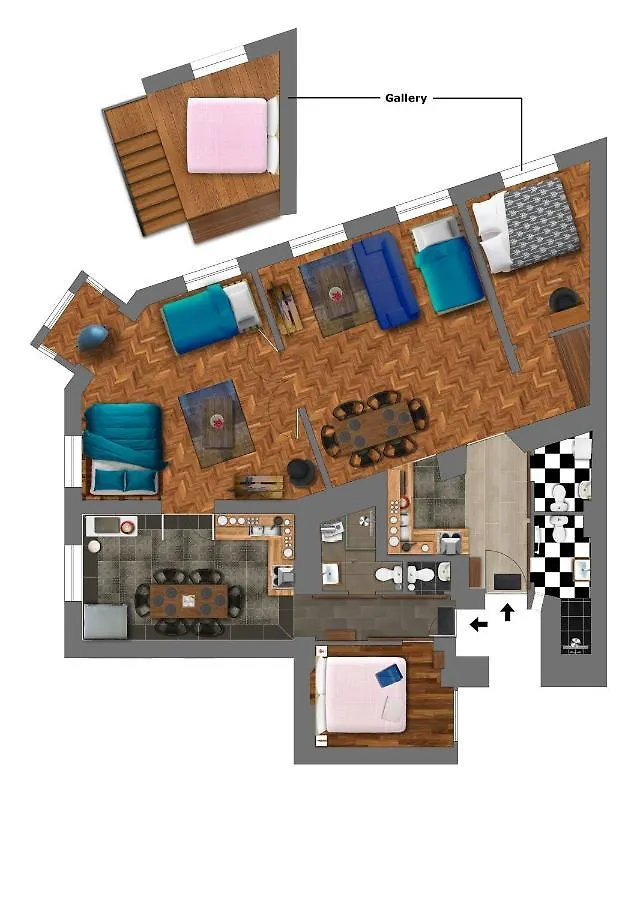 Walnuttree Loft Style Prestige Apartment Budapest Hungary